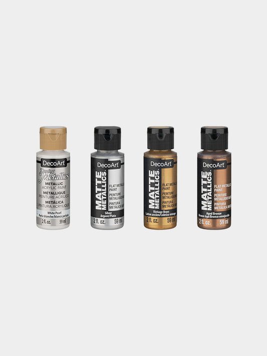 Metallic Acrylic Paint 4 Color Set 金屬丙烯顏料四色套裝 (59ml)
