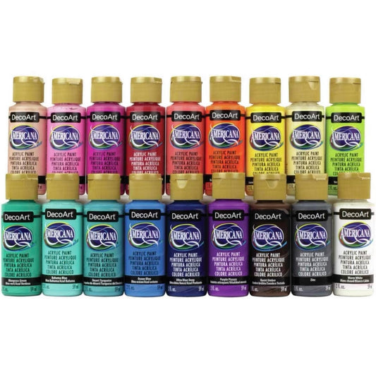 Deco Art Acrylics Paint 18 Colors Set 石膏香氛丙烯顏料 18顏色套裝