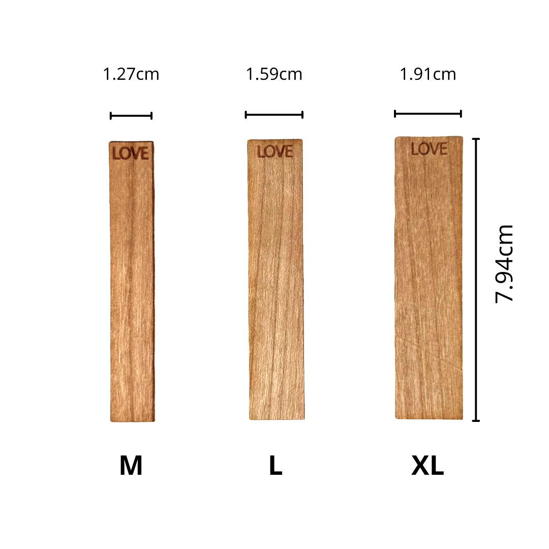 Wooden Wick Word Wick 木質芯文字木芯 LOVE - USA 8cm